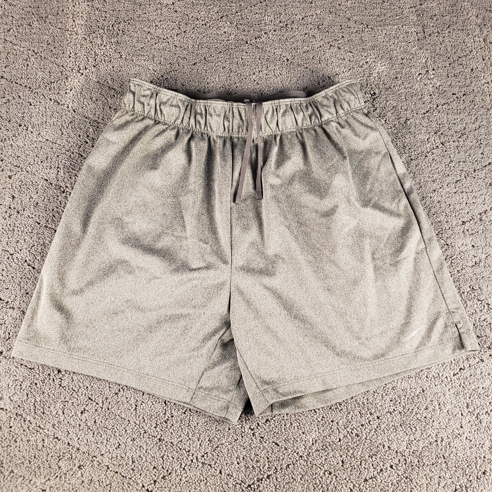 Nike Shorts Womens Small Gray Dri Fit Pull On Elastic‎ Waist Training Running